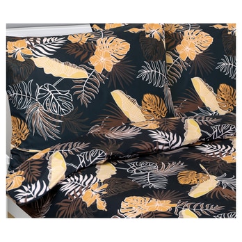 Povlečení MONSTERA černá/oranžová/bílá, 70x90 a 140x200 cm 4
