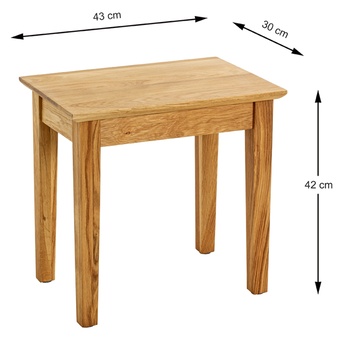 Přístavný stolek MONTANA dub, šířka 43 cm 6