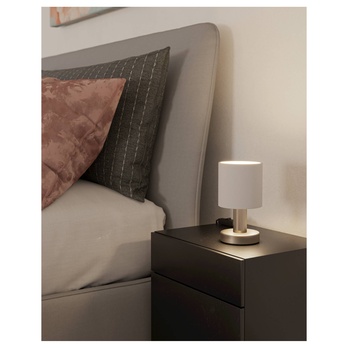 Stolní lampa MONTETTO bílá/stříbrná 1