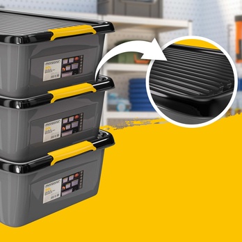 Úložný box  MONZA šedá, 30 l 2