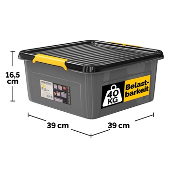 Úložný box  MONZA šedá, 18 l 4