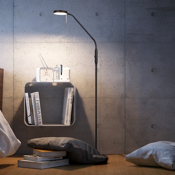 Stojací lampa MONZA černá 1