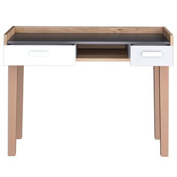 Psací stůl MOOD dub castello/šedá/bílá 3