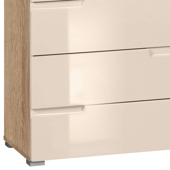 Komoda MOON 2 dub sonoma/béžová vysoký lesk 3