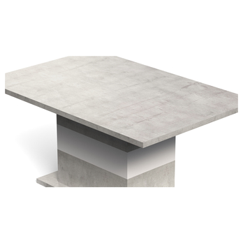 Konferenční stolek MOOS beton/bílá 3