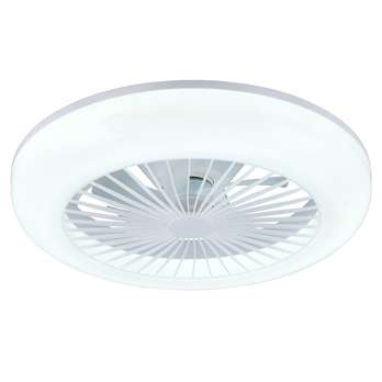 Stropní LED svítidlo s ventilátorem MORA bílá 1