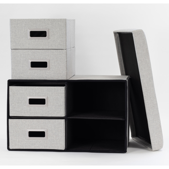 Úložný box MOREEN šedá, šířka 60 cm 1