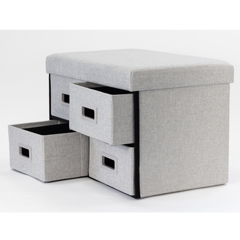Úložný box MOREEN šedá, šířka 60 cm 2