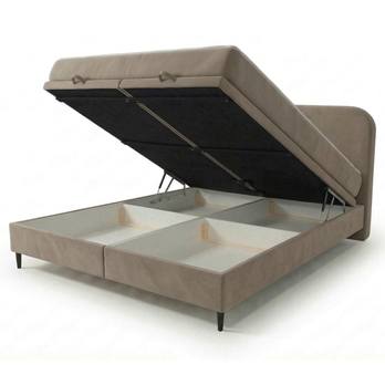 Postel s matrací MOREVIEW taupe, 140x200 cm 2