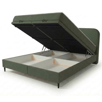 Postel s matrací MOREVIEW olivová, 160x200 cm 2