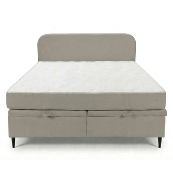 Postel s matrací MOREVIEW šedobéžová, 180x200 cm 4