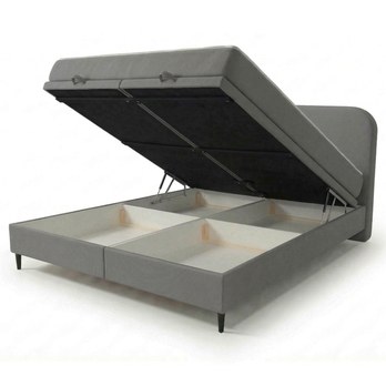 Postel s matrací MOREVIEW šedá, 180x200 cm 2