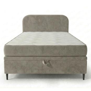 Postel s matrací MOREVIEW šedobéžová, 120x200 cm 3