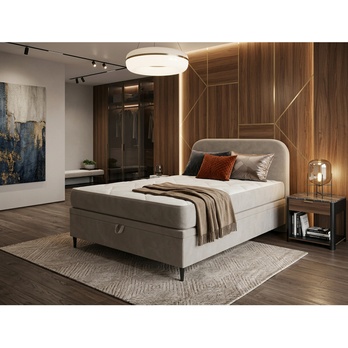 Postel s matrací MOREVIEW taupe, 120x200 cm 1