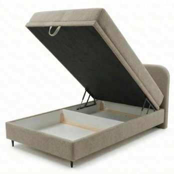 Postel s matrací MOREVIEW taupe, 120x200 cm 2