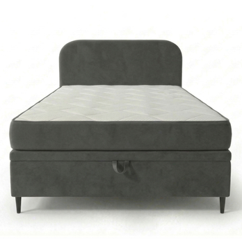 Postel s matrací MOREVIEW tmavě šedá, 120x200 cm 3
