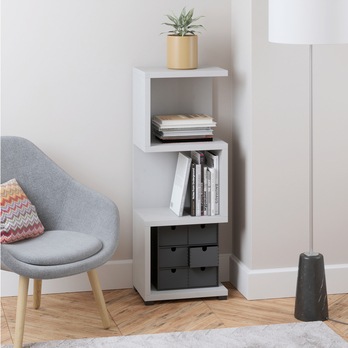 Regál MORI šedá 1