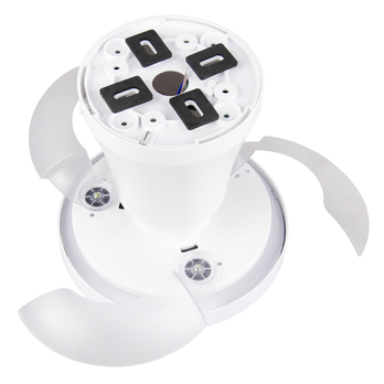 Stropní LED svítidlo s ventilátorem MOSS bílá 6