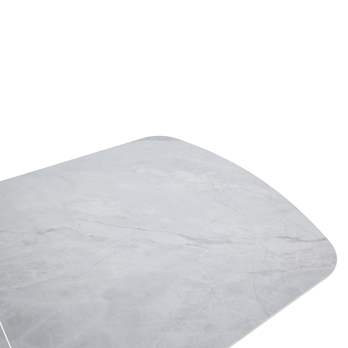 Jídelní stůl MOSTAR šedý mramor/černá 7