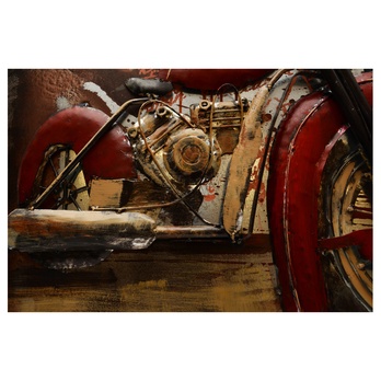 Kovový obraz MOTORCYCLE III 80x80 cm 1
