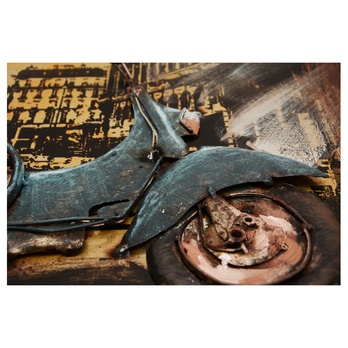 Kovový obraz MOTORCYCLE 40x60 cm 3