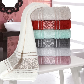 Ručník MOZAIKA starorůžová, 50x100 cm 1