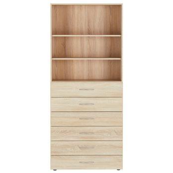 Víceúčelová komoda MULTIRAUMKONZEPT 644, dub sägerau, 80 cm 2