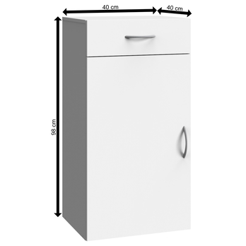 Komoda MULTIRAUMKONZEPT 302, bílá, šířka 40 cm 3