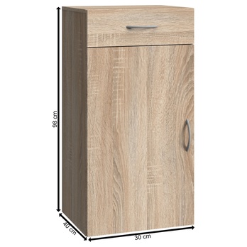 Komoda MULTIRAUMKONZEPT 300, dub sägerau, šířka 30 cm 8