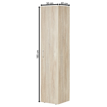 Víceúčelová skříň MULTIRAUMKONZEPT 637, dub sägerau, šířka 30 cm 9