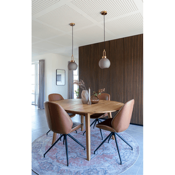 Jídelní židle MUNTI hnědá/černá 1