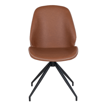 Jídelní židle MUNTI hnědá/černá 2