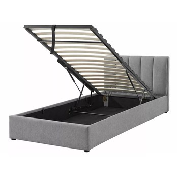 Postel s roštem MUNTRIOL 2 šedá, 90x200 cm 1