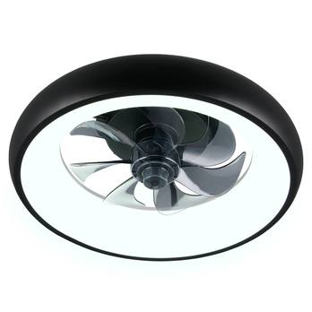 Stropní LED svítidlo s ventilátorem MUONIO černá 1