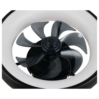 Stropní LED svítidlo s ventilátorem MUONIO černá 2