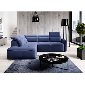 Sedací souprava MURILLO L levá, tmavě modrá 1