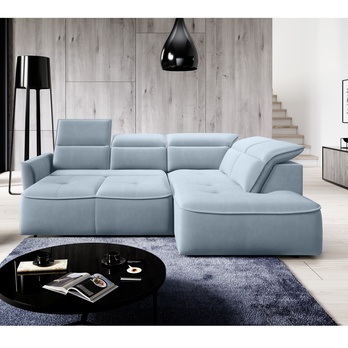 Sedací souprava MURILLO L pravá, světle modrá 2