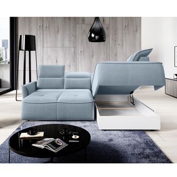 Sedací souprava MURILLO L pravá, světle modrá 3