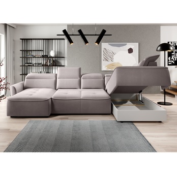 Sedací souprava MURILLO XL pravá, světle hnědá 3