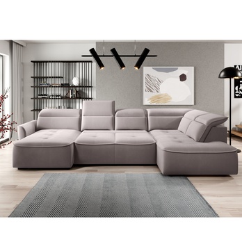 Sedací souprava MURILLO XL pravá, světle hnědá 2