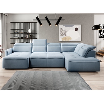 Sedací souprava MURILLO XL pravá, světle modrá 2