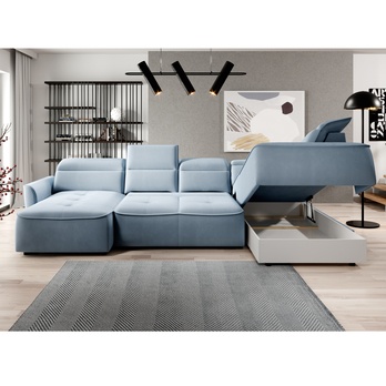 Sedací souprava MURILLO XL pravá, světle modrá 3