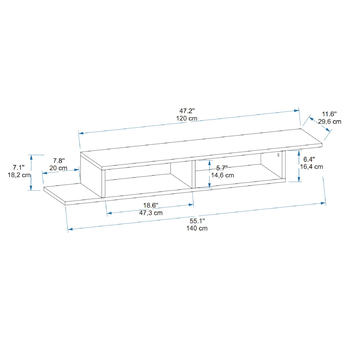 TV stolek MUSON antracitová 5