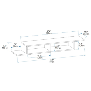 TV stolek MUSON borovice atlantic 5