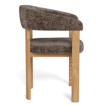 Jídelní židle MYLES tlumená hnědá/matný dub 5