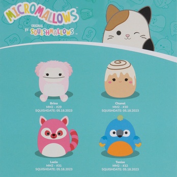 Hračka Micromallows MÝVAL, BIGFOOT, ARA, ROLKA 4 ks, 6 cm 7