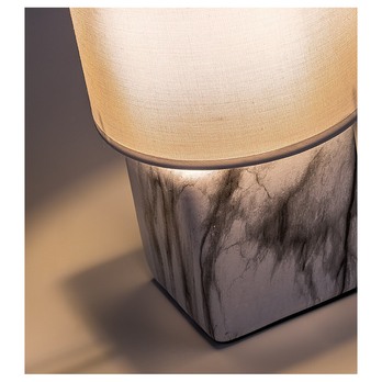 Stolní lampa NALISA bílá/černobílá 2