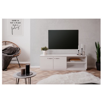 TV stolek NAOMO bílá/vysoký lesk 1