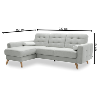 Sedací souprava NAPPA 3 levá, světle šedá 7