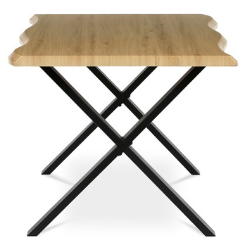 Jídelní stůl NARAGO divoký dub/černá, šířka 160 cm 3